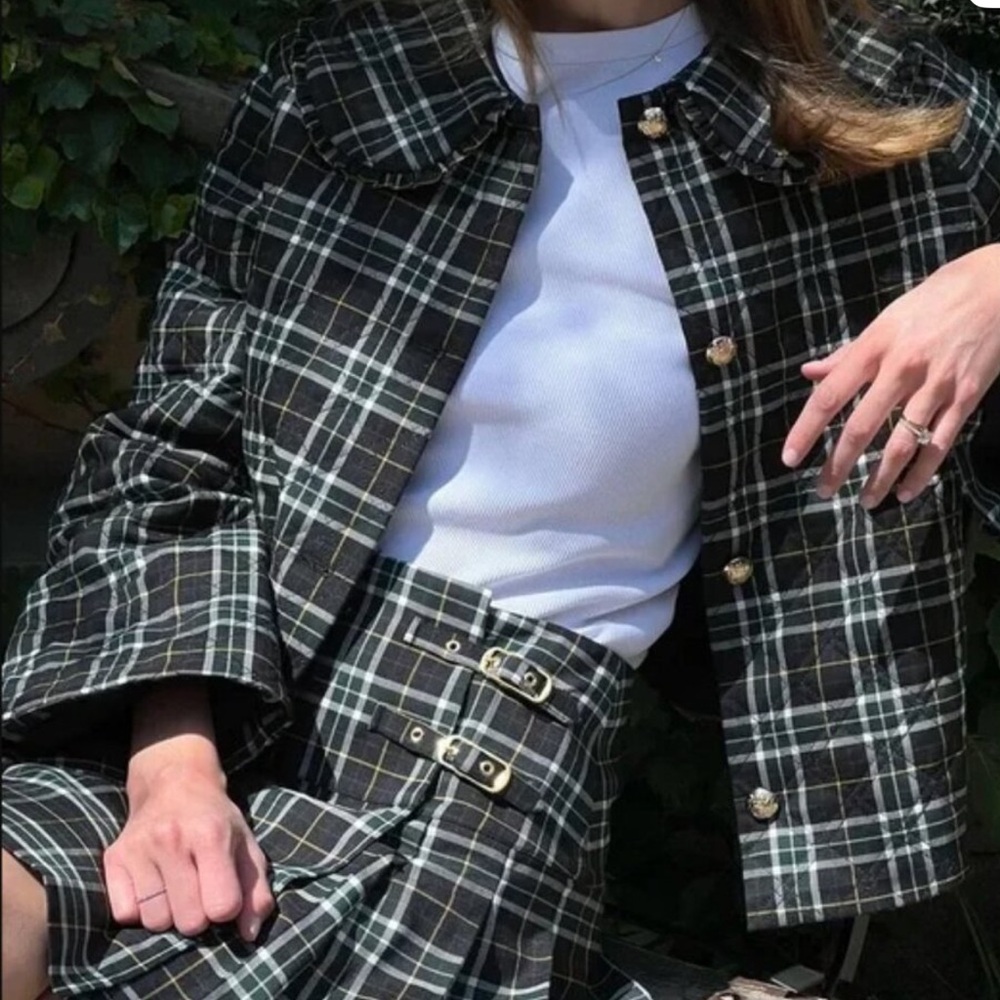 Hill House - Blake Jacket - Green Wallace Plaid